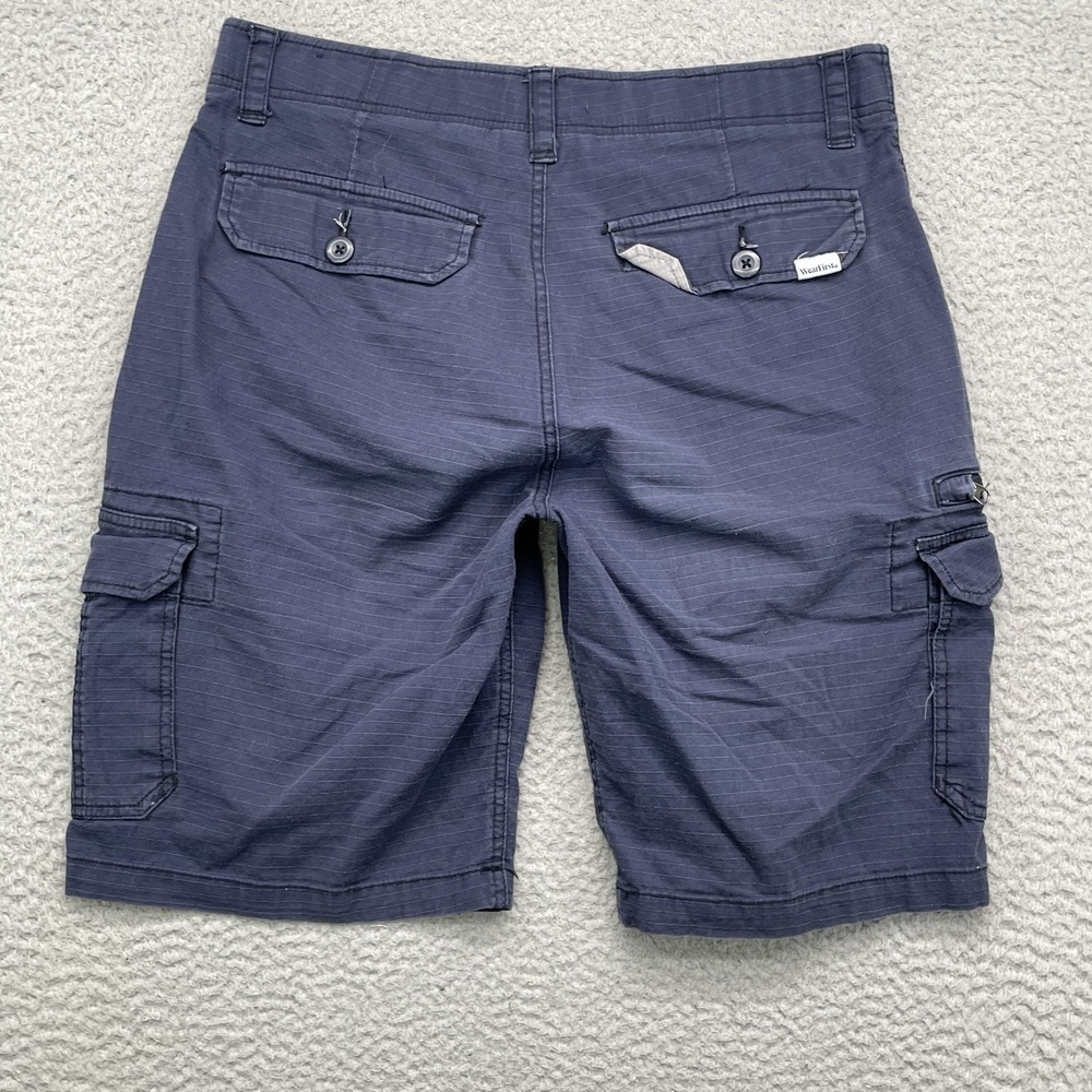 Wearfirst Cargo Shorts Men's 33* Navy Ripstop Gorpcore Academia Outdoors Utility - Picture 2 of 9